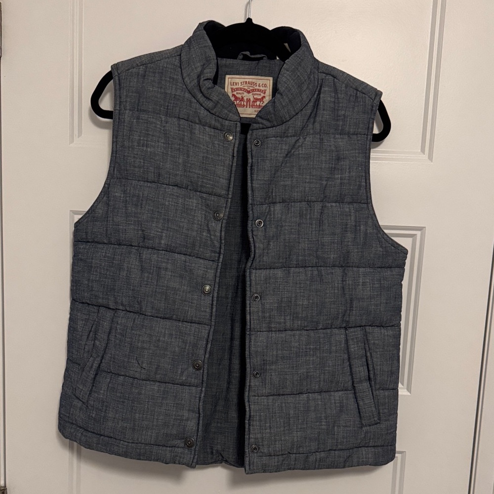 Levi's Blue Quilted Vest